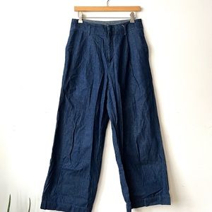 GU Wide Leg Pants in Blue
